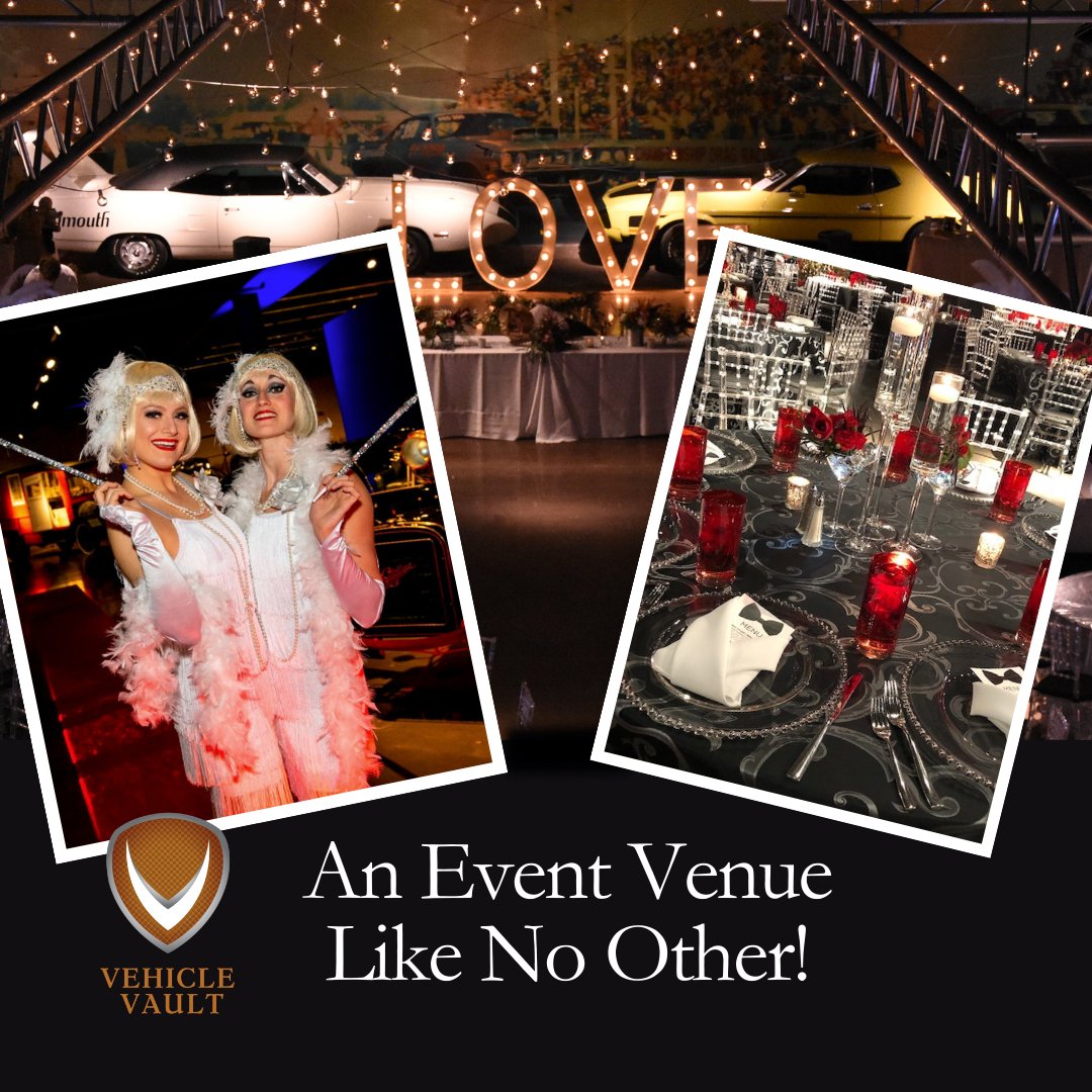 Can you imagine a special event surrounded by classic, iconic and exotic vehicles?  Contact us today and explore the advantages of hosting your special event at Vehicle Vault.

#EventVenue #EventSpace #EventPlanning #OutdoorEvents #Parker #CarMuseum #InTheVault #birthdayparties