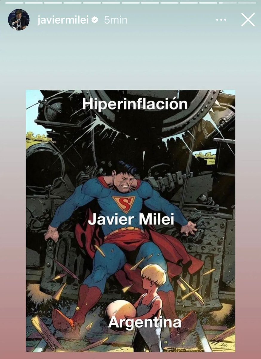 ladymarketok's tweet photo. El meme de @JMilei en Instagram jajaj. Es espectacular. Y real. Vamos que se puede https://t.co/cxV3J3ejMG