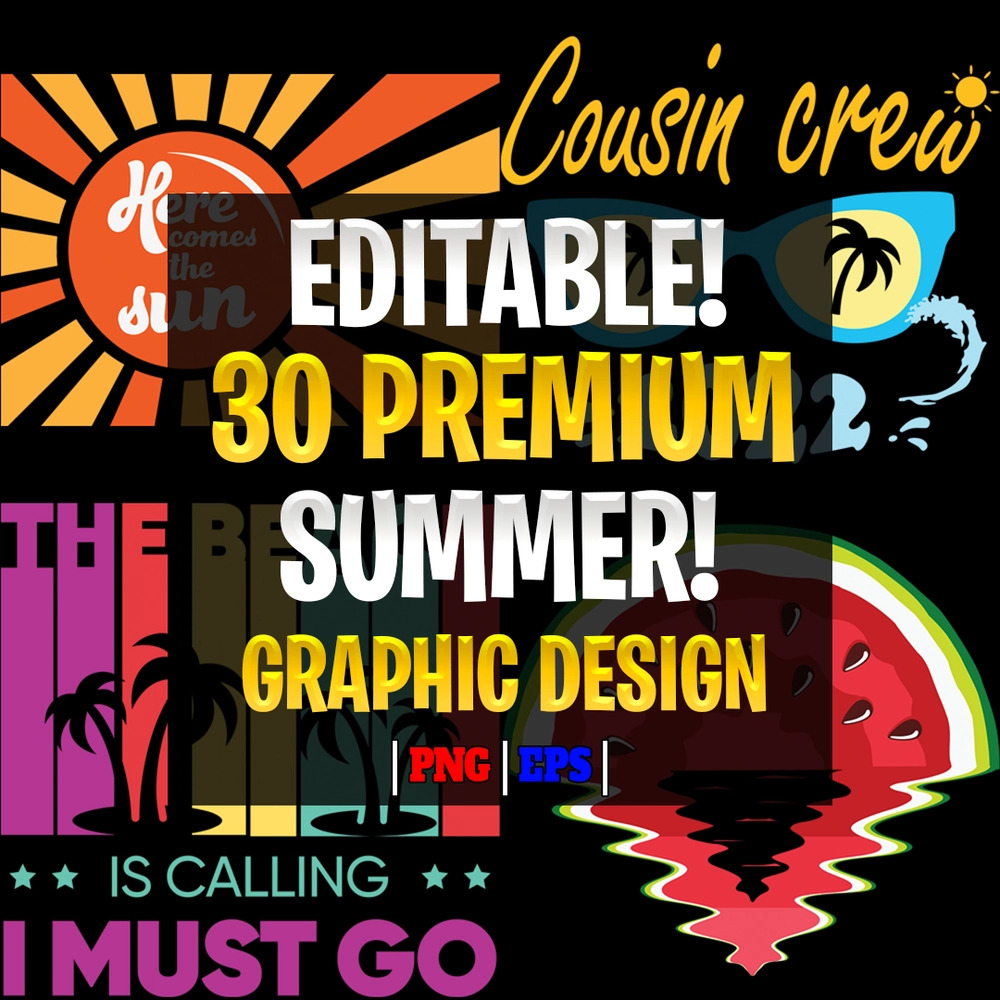 nn3ddesign's tweet photo. Add a burst of sunshine to your designs with our 30 Premium SUMMER DESIGN Art Graphics ☀️🏝 Unleash your creativity &amp; capture the spirit of Summer. Check them out https://t.co/O8k9rDhBLZ and bring your projects to life! #SummerVibes #GraphicDesignGoals 🎨 https://t.co/ivl506yUJ4