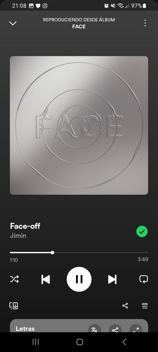 btsargento's tweet photo. — ARMY, únanse al re-comeback para "FACE" de #JIMIN, aumentemos los números del álbum y demos todo para que "Like Crazy" alcance las Mil Millones de reproducciones antes de su aniversario.

• Comenten sus capturas usando:
FACE BY JIMIN #Jimin_FACE
FACE RECOMEBACK #FACEIsBACK https://t.co/Pi72VgPiHy