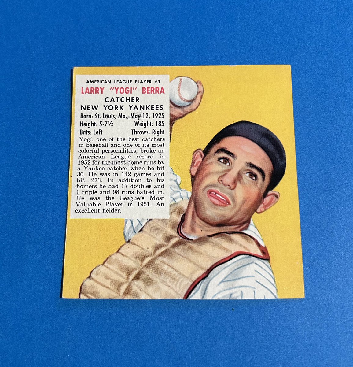 sportsguy_TO's tweet photo. Mail day. A Baseball and football mix. '53 Red Man Yogi for my Yogi PC and two Cliff Harris autos for my Cowboys autograph project. #Yogi #CaptainCrash https://t.co/eqtSMyoWo8