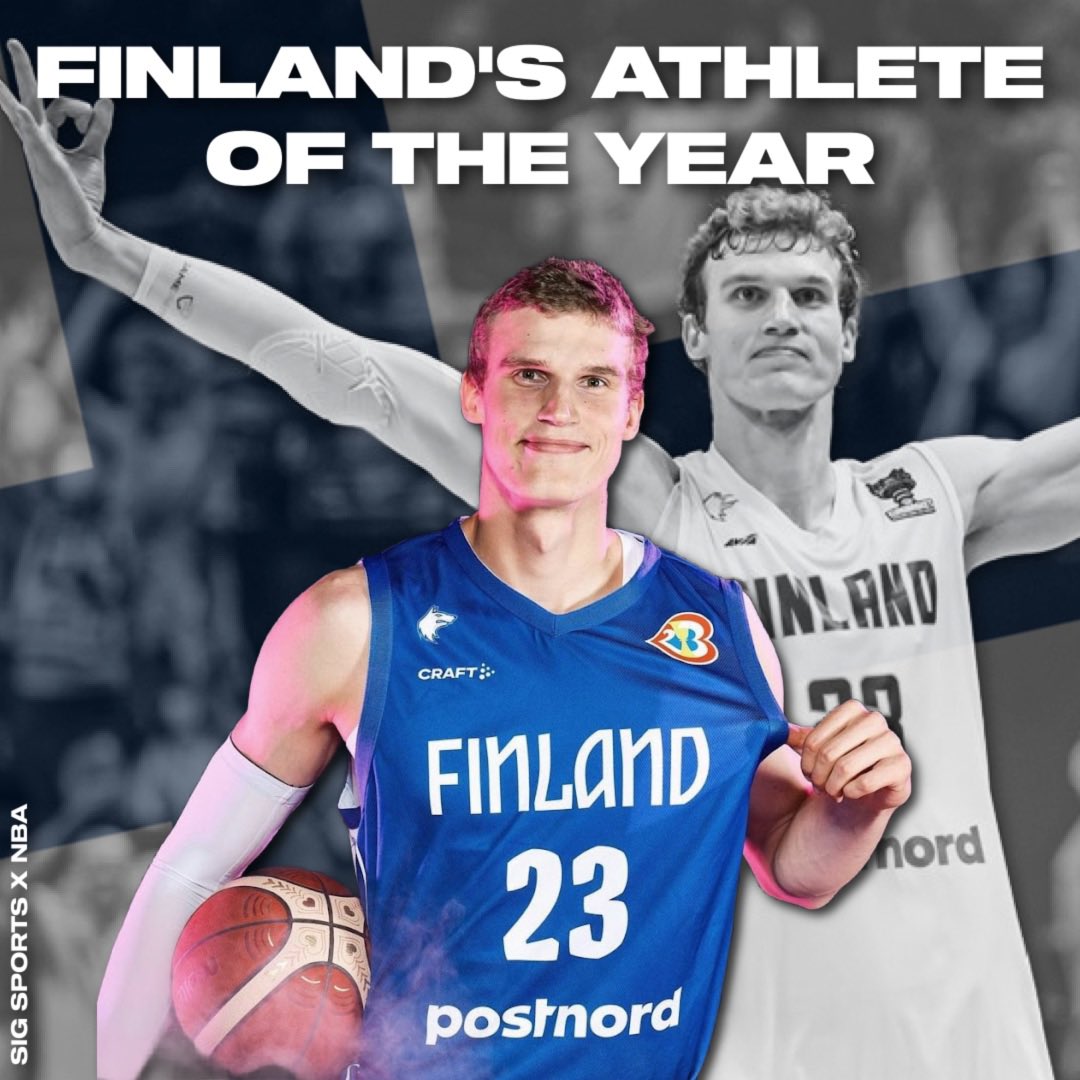 Congratulations @MarkkanenLauri on winning Finland’s Athlete of the Year! 🔥 Lauri is the first basketball player ever to win this award. #SIGfam