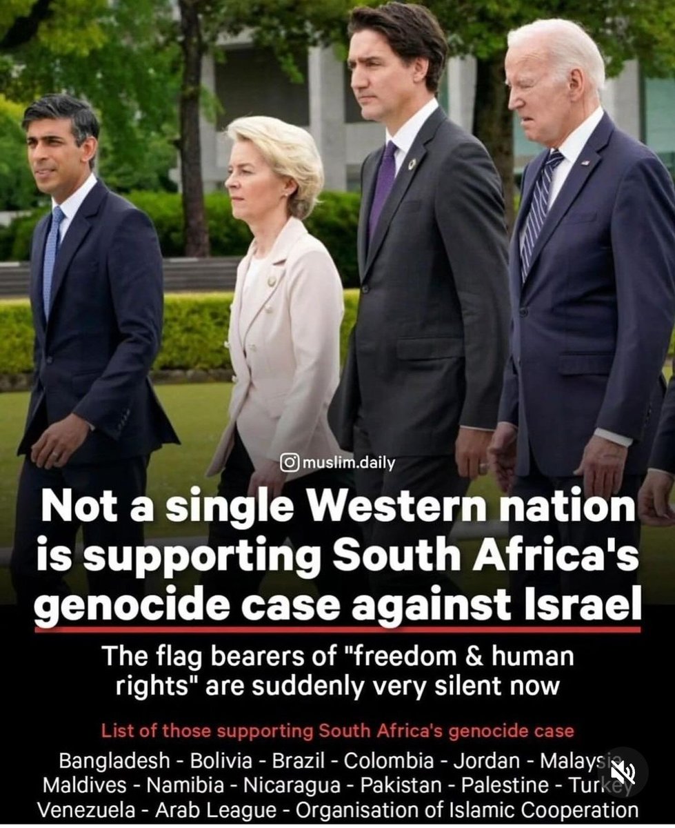 Remember these faces, remember these Govts. Never let them dictate your political, social and humanitarian values.
#CeasefireNowInGaza 
#IsraelIsAWarCriminal
#ICJGenocideConvention