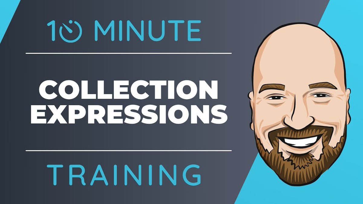 We are now able to initialize lists and arrays cleanly using the new Collection Expressions syntax.

<a href="/IAmTimCorey/">Tim Corey</a> gives us a 10-minute training video on how they work. 🎥 msft.it/6014iYEgO