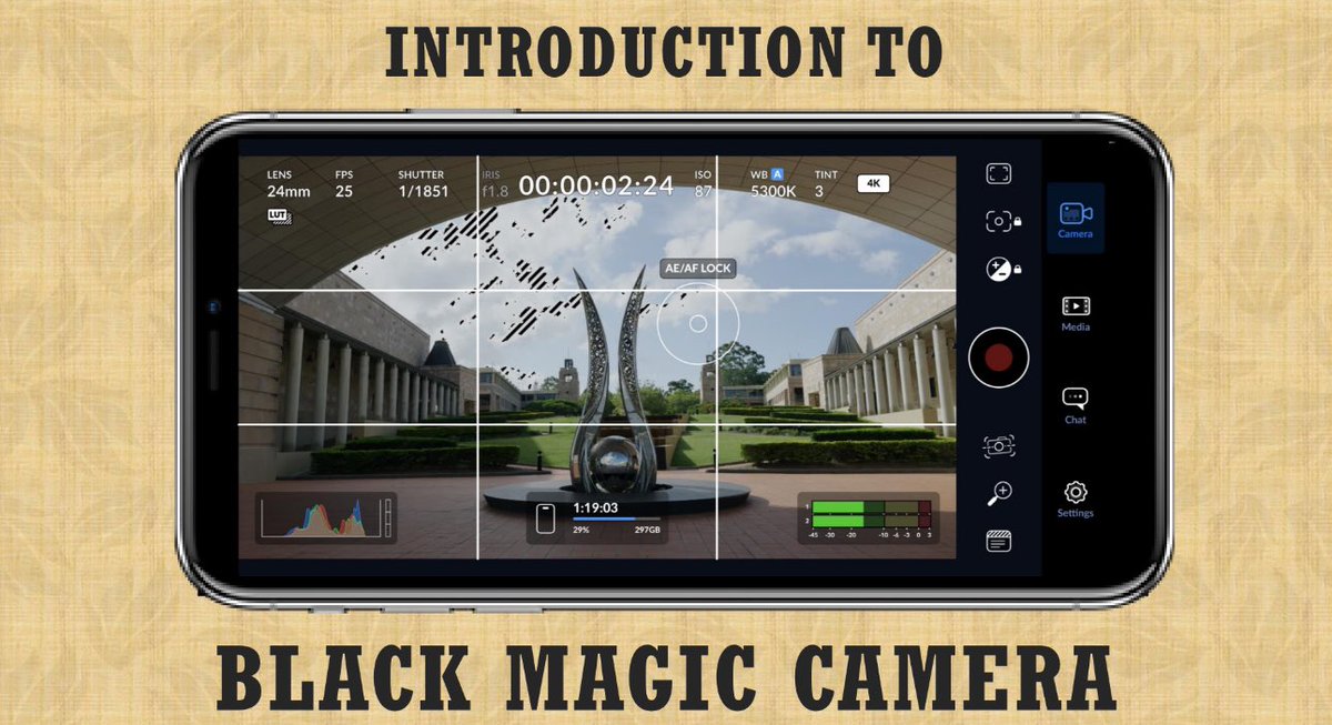 A new semester starts next week at Bond University. My mobile journalism students will be required to learn and use the Black Magic Camera app by <a href="/Blackmagic_News/">Blackmagic Design</a> for their reports. I’ve written a tutorial to guide them but the best learning comes from getting out and using it!