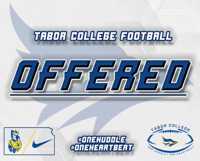 TayeBuchanan3's tweet photo. After talks with @_Coach_Meza and @kevinr57 I am blessed to receive and offer to play football at Tabor College! https://t.co/WVhsr71udR