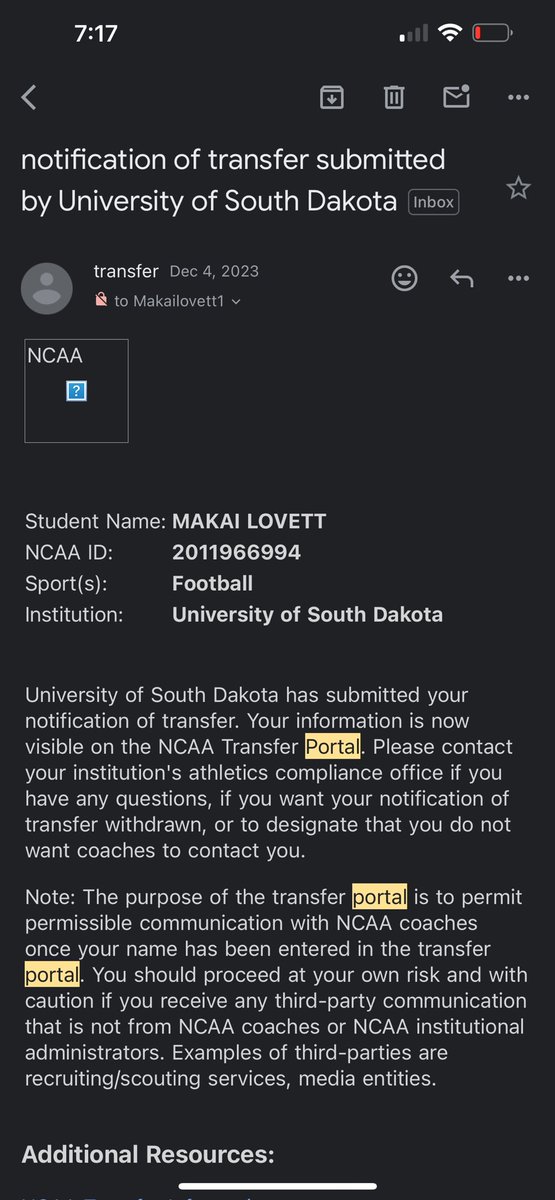Makai_9's tweet photo. 2 years of eligibility 

6”1  210lbs 

Film and transcript through dm https://t.co/rStgub2LNY