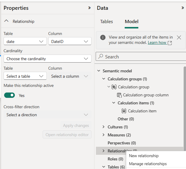 amitchandak78's tweet photo. Power BI Update: Model explorer with calculation group authoring is now available in Power BI service including Direct Lake semantic models: 
https://t.co/EwgXP2VBgc
#PowerBI #DAX  #DataAnalysis #PowerQuery #Analytics #LearnDAX #PowerBITutorials #DataAnalytics #PowerBITutorial https://t.co/d9WoZ8fnPA