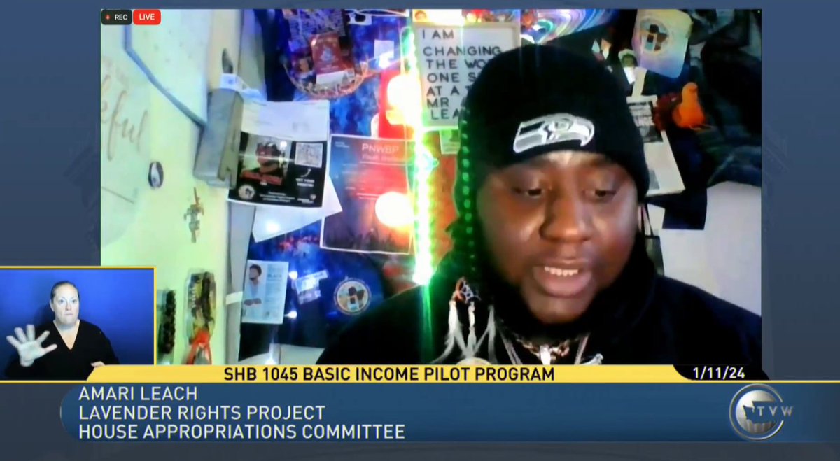 Closing out the public hearing is Amari Leach with the <a href="/lavrights/">Lavender Rights Project</a> project, who says they would love to see the #GBI program implemented to keep queer and trans BIPOC members of our community housed and safe.