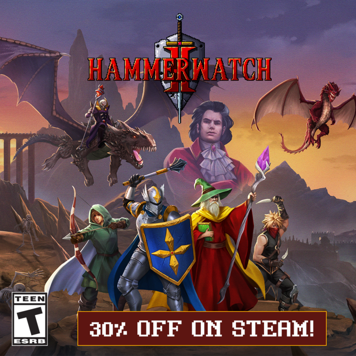 MaximumEntmt's tweet photo. ⚠️ Daily Deal Alert ⚠️
Hammerwatch II is 30% off on @Steam! 

Join King Roland's resistance and embark on an epic journey to save the Kingdom of Herian! 🏰 

🔗: https://t.co/lWoVo4EXB4 

#dailydeal #steam #hammerwatchII https://t.co/bvrYfhVnqz