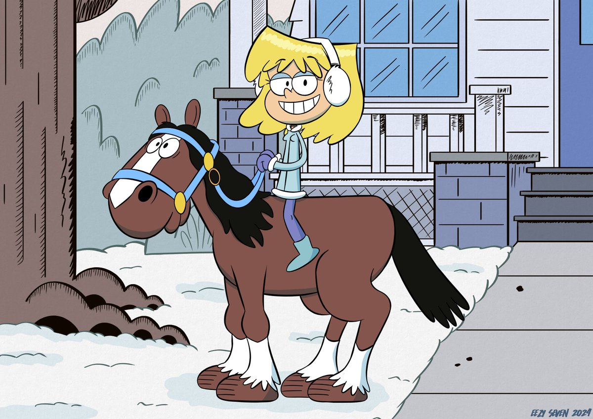 [COMM] Winter Lori Loud on a Shire Horse

deviantart.com/eezyseven/art/…

#LoriLoud #TheLoudHouse #ShireHorse #Cartoon #Commission #Fanart #Winter #Nickelodeon