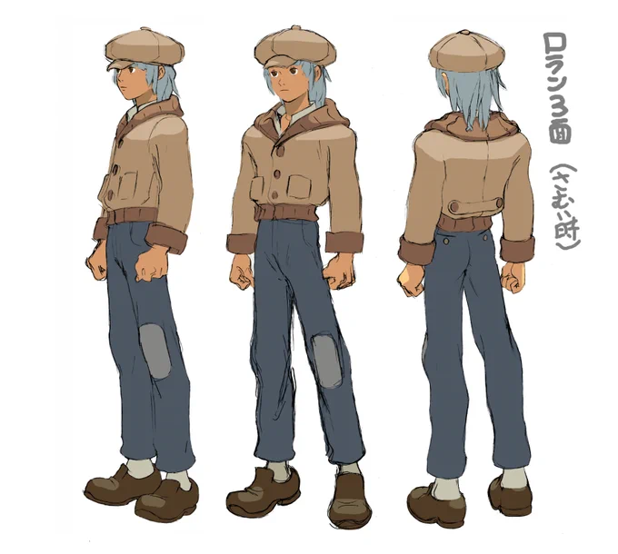 ∀の場合キャラ原案は服と色も同時に描いてて、わりとそのまま通ってる感じです 
