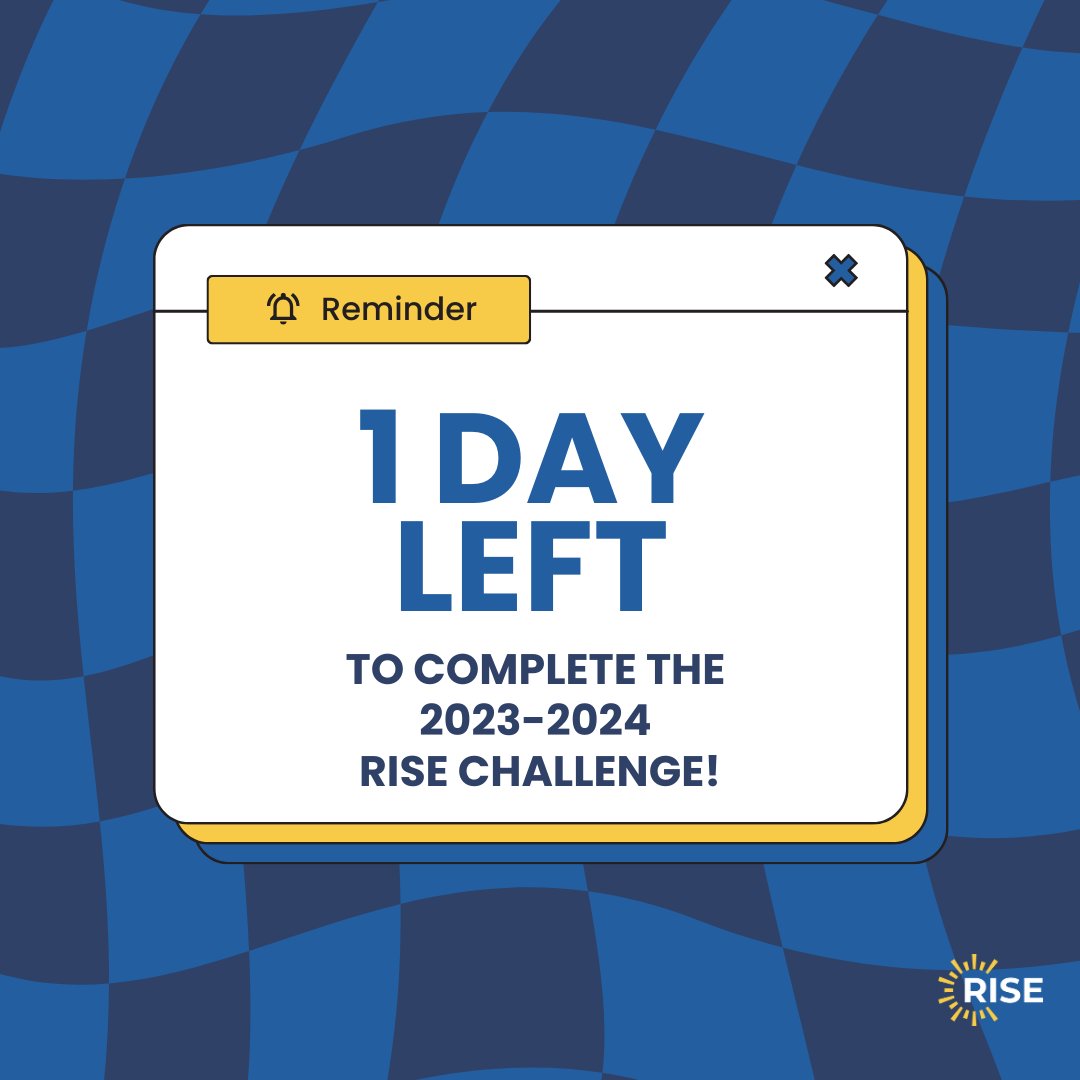 risefortheworld's tweet photo. Submissions for the Rise Challenge are due tomorrow! If you haven't submitted yet, finish up those final touches as soon as you can! https://t.co/wtIKrMambS