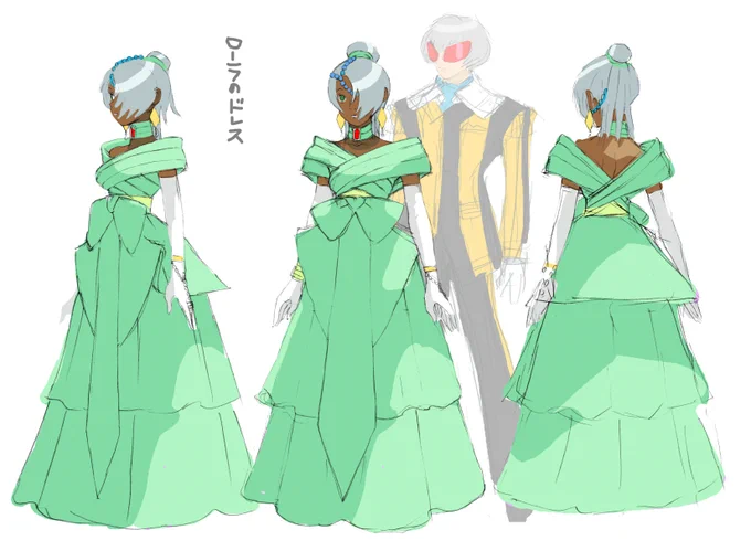 ∀の場合キャラ原案は服と色も同時に描いてて、わりとそのまま通ってる感じです 
