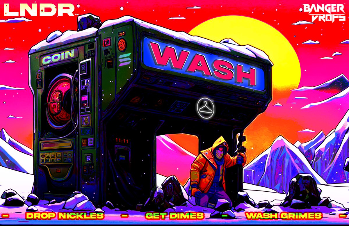 ARTWORK by <a href="/BangerDrops/">BANGER DROPS</a> : LNDR COIN is a Meme-Token and a set of 1999 one of one NFT's that evolve into Meta Spaces. coinlndr.cash