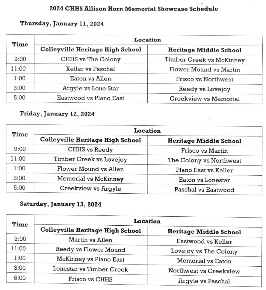Allison Horn Memorial Showcase tweet media