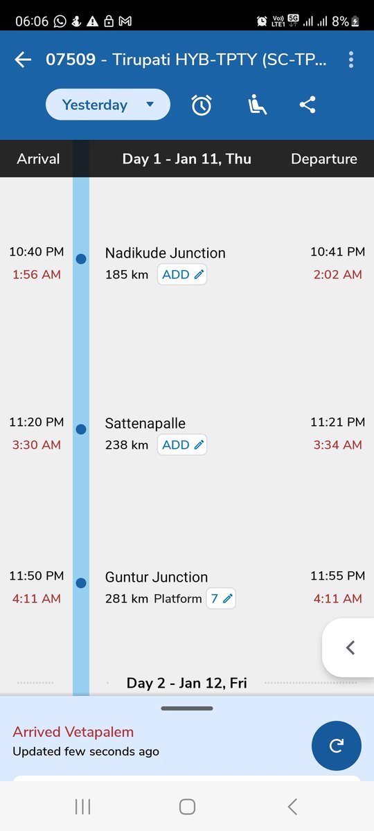 tejas_duvvada's tweet photo. Delay has ruined my travel plans and caused unnecessary stress. The disregard for she'd is not only trouble &amp; also causing financial loss, incident occurred during festive season when alternate bookings are hard to find.
demand better accountability &amp; compensation for my tickets https://t.co/GdR4LfilDN