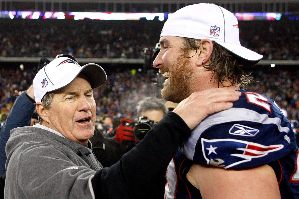 The end of an era 🐐🔥 Thank you Coach Belichick for all of the memories and the most decorated dynasty in the league! Your leadership has a lasting effect, as it has trickled down from your *favorite offensive lineman* to our team. We wish you much success in your next chapter!