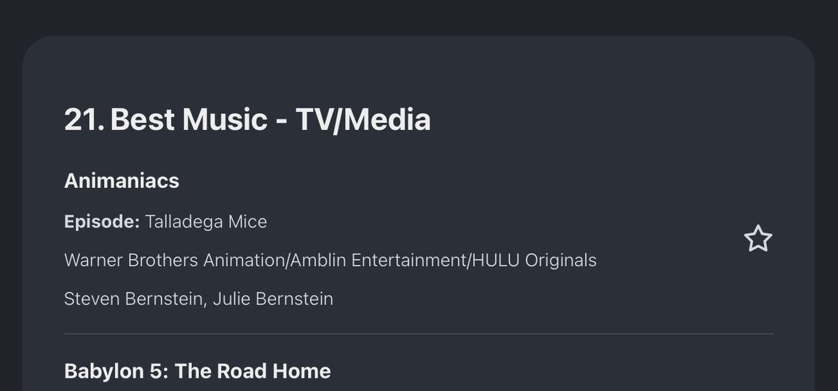 AnimaniacsWiki's tweet photo. The Animaniacs reboot segment “Talladega Mice: The Ballad of Pinky Brainy” from episode 29 has been nominated for Best Music - TV/Media at the Annie Awards! https://t.co/1bPSuaO4Qy https://t.co/pKJuZ3hKpH