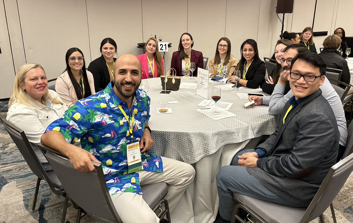 MikeMMallahMD's tweet photo. Packed tables x2 at the .@EAST_TRAUMA Global Surgery no suit, no problem table. A huge thanks to .@pferrada1 PanAmerican Trauma Society president for co-leading the table.  .@AmCollSurgeons ca

And thanks to Dr McKnight and the Career Development Committee! #EAST2024 https://t.co/hxJDXwCjtG