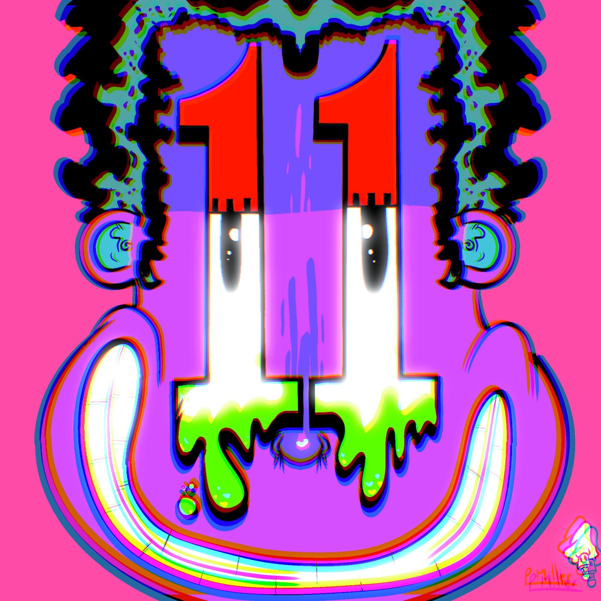 goodtimecomics's tweet photo. Check out todayโs sketch. It needed color which took longer, luckily it was simple.
#todaysdrawing #11 #trippy #eleven #sketchbook #dailyart #art #fastart #drawing #artist #colorful #drip #weirdart #selftaughtartist #365drawings #challengemakeup https://t.co/sIRia2Csin