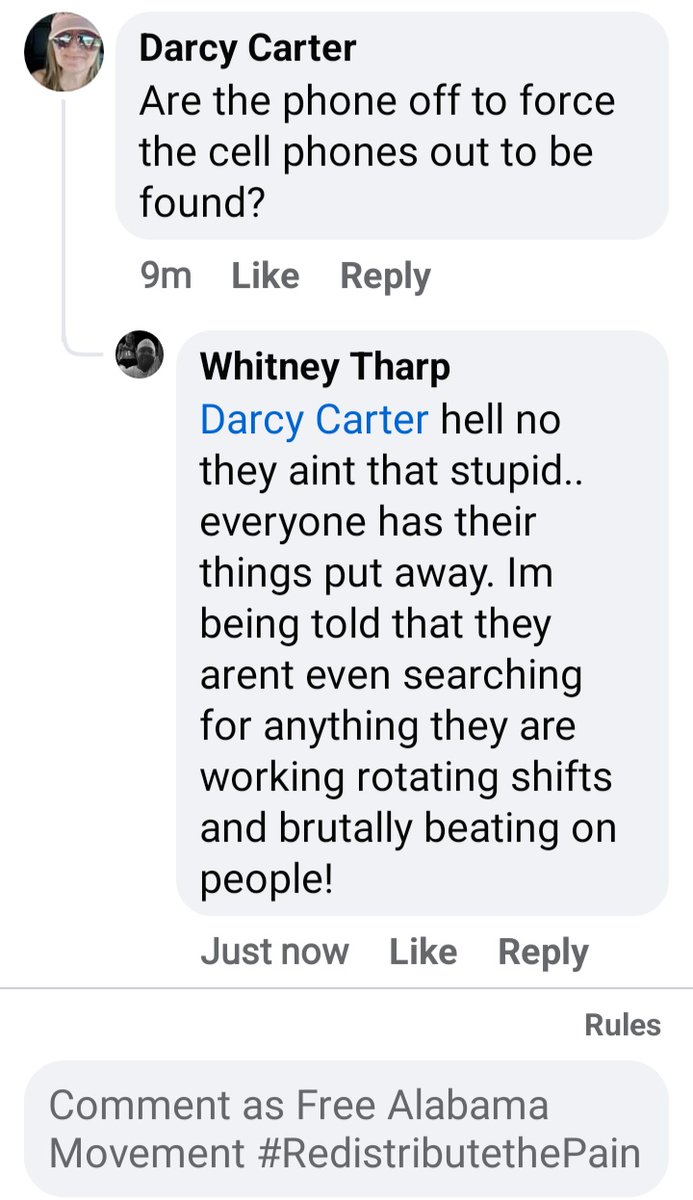 FREEALAMOVEMENT's tweet photo. #staton
Staton prison in Alabama is under alert. We are receiving reports by the hour of atrocities being committed by ADOC's CERT unit.
"they are working rotating shifts and brutally beating people."
#shutdownADOC2024 https://t.co/tSSo5ks0zL