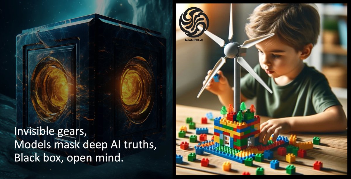 💡 A child’s play turns into a wind turbine. The 'How?' of AI. We create and use advanced tech, yet its inner magic remains a mystery. #NotAlwaysExplainable @NeomindAi