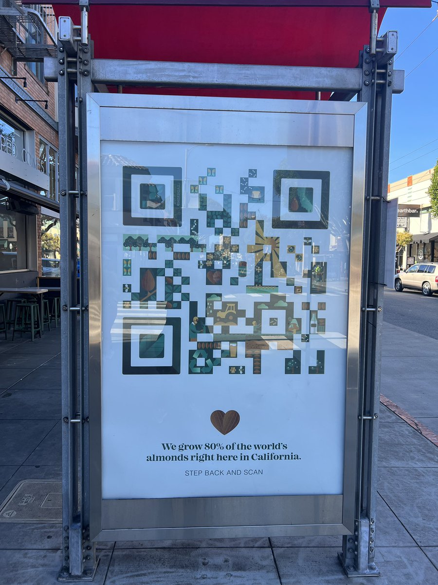 BountifulAg's tweet photo. Down the street from our office in SF, we spotted a nice little ad @almonds https://t.co/boHOWQh1DP #eatmorealmonds #growinggood https://t.co/BeNTDaBtpf