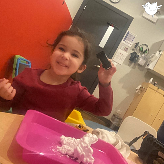BBDProgram's tweet photo. It's Winter Play week! We worked on tactile sensory processing skills with shaving cream, went sledding to build reciprocal coordination, played with a snow sensory bin to improve hand strength, and engaged in even more fun learning activities. #winter #play #winterplay https://t.co/Uqd0B6bCCx