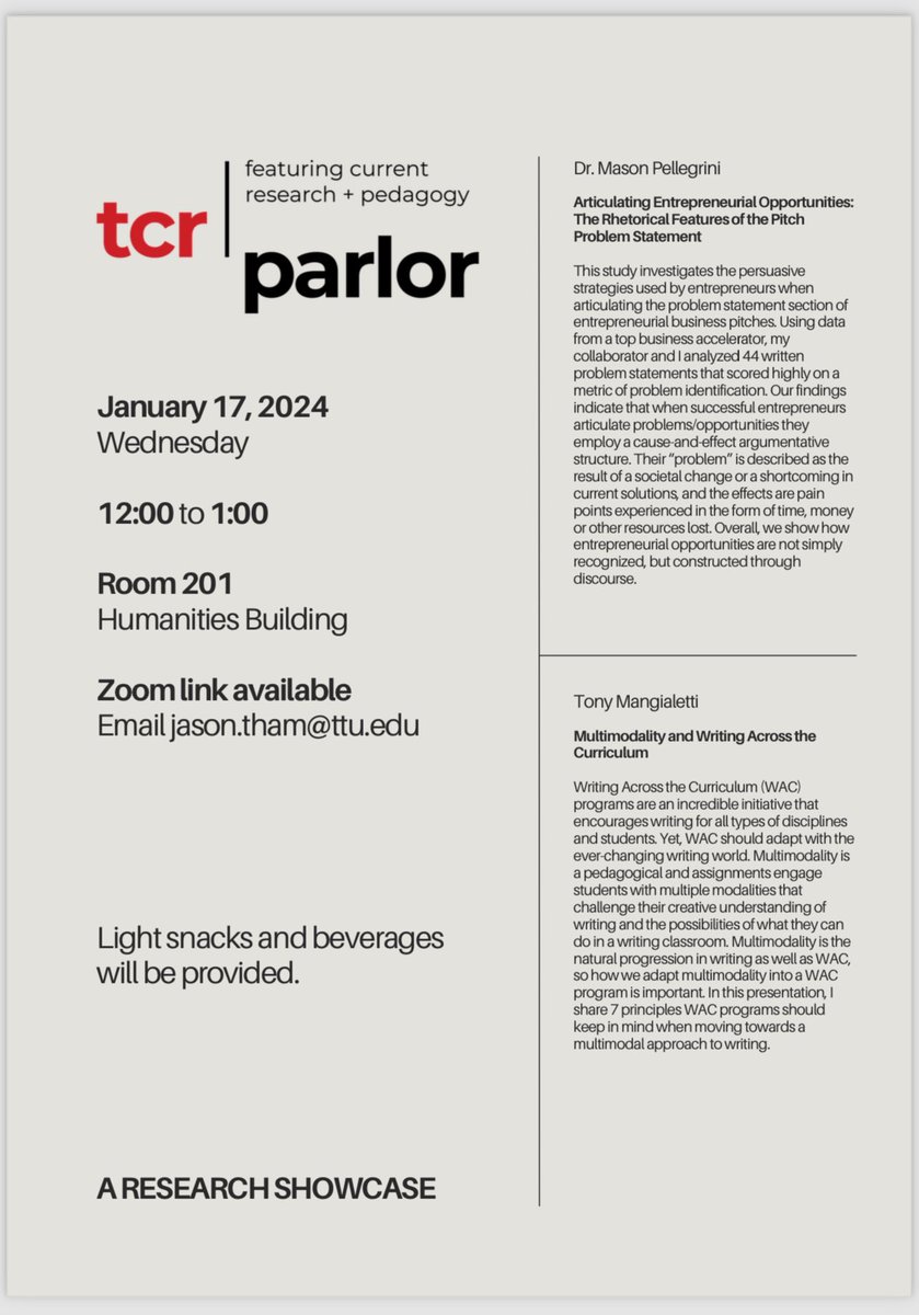 Tech Comm & Rhetoric at TTU tweet media