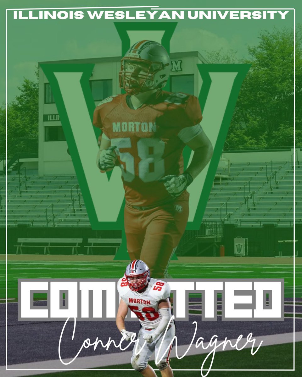 ConnerWagner21's tweet photo. I’m blessed to announce that I will be continuing my athletic and academic career at Illinois Wesleyan University. I want to thank my parents, coaches, and my teammates for supporting me through this journey. @23adamoneill @IWUTitanFball @pottersfootball @CoachBurket @CoachMW_51 https://t.co/mJllOAikfU