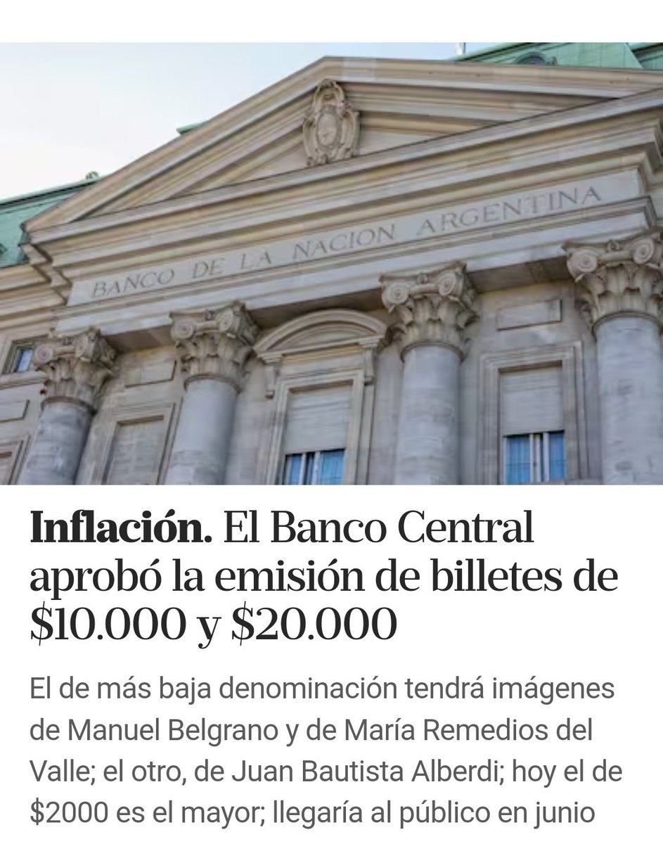 El Bco Central q iba a cerrar y la emisión q no iba a hacer?
Las mentiras tienen patas cortas  pero cuando las hace un aspirante al gobierno tienen consecuencias largas. 

Por esta razón, por el avasallamiento de poderes y por violar la Constitución, #JuicioPolítico para <a href="/JMilei/">Javier Milei</a>.