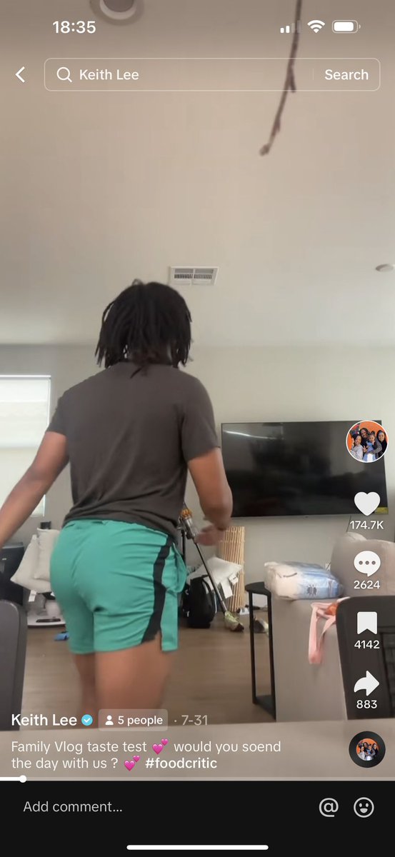 KevronJ's tweet photo. Oh Keith Lee, dat ass! Especially that last vid. https://t.co/QZKOkumyHb