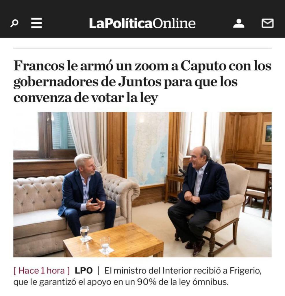 MichelGuilleOK's tweet photo. La ley “ómnibus” afecta a nuestra provincia.  Pero el Gobernador no se enteró que los entrerrianos lo eligieron para defender los intereses de la provincia, no para ser un facilitador del gobierno nacional.

La suba de retenciones impacta negativamente en las economías regionales entrerrianas. 

La baja del impuesto sobre los bienes personales que favorece a los patrimonios en el exterior reduce en -0,2% del PIB la coparticipación de las provincias, y la reforma electoral le quita un diputado a Entre Ríos y le da 17 a la PBA.

Gobernador : piense en su provincia . Y en los entrerrianos.