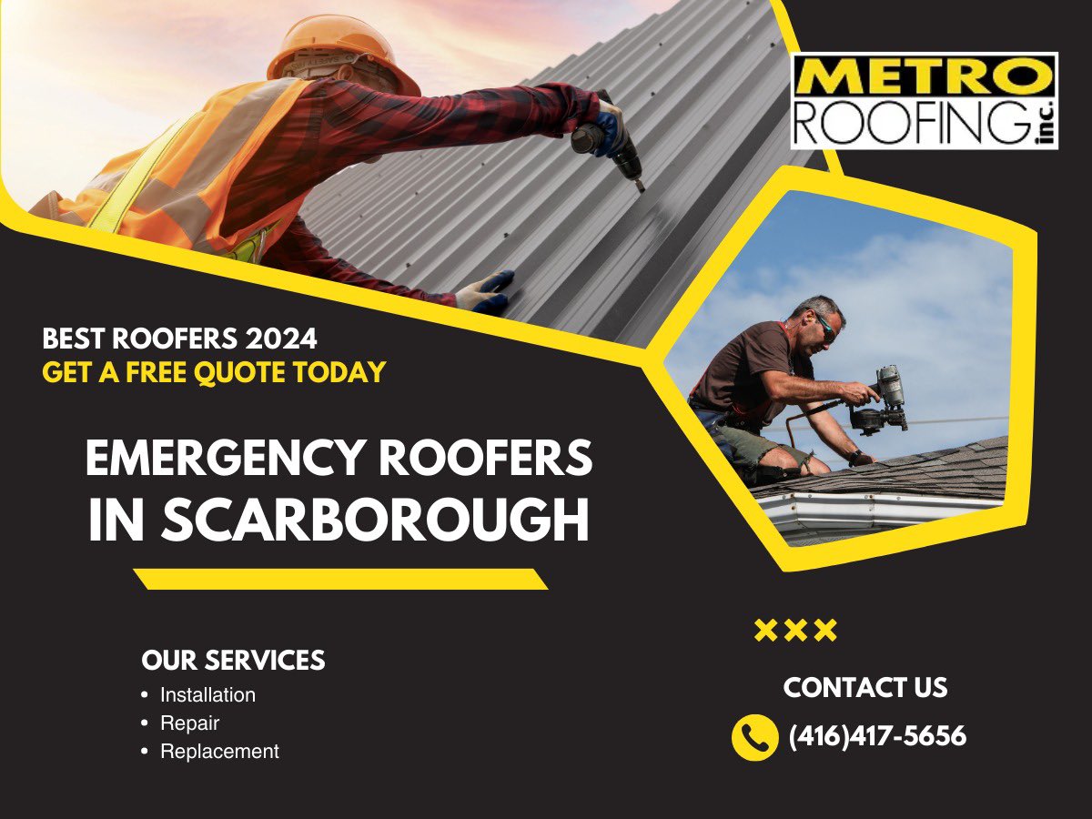 🚨 Roofing SOS in Scarborough! 🏠⚡ Don't let a leaky situation rain on your parade. Our Emergency Roofing Team is here for rapid rescue! 🚀 Fast, reliable, and ready to save your day
#ScarboroughRoofHeroes #Scarborough #EmergencyRepairs #NewYear2024 #AjaxRoofers
#RoofingCompany