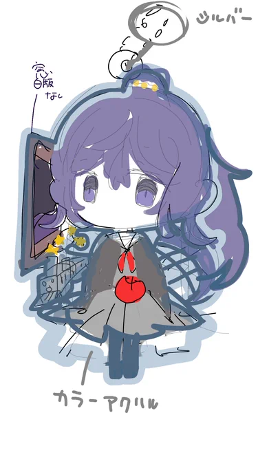 まふゆちゃんのアクキー作ります