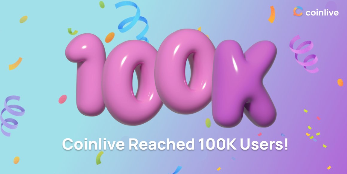 xraders_xyz's tweet photo. 🎉 Celebrating 100k users🚀 $10 USDT EVENT!💸
 
How to enter👇👇👇
💙 Follow us & RT this post (tagging a friend in the comments boosts your chances of winning 🪄)
🩷 10 lucky winners win 10 $USDT 🎁
📢Winners announced on Jan 19th 
Start Coinlive👉👉https://t.co/JsxqJTJo5J

Thank you for being so supportive! 🙌 
Next stop: 500k users! Let's grow together!
#100kUsers #RT #retweet #event #web3 #crypto #airdrop #giveaway #XRADERS #แอร์ดรอป #คริปโต #คริปโตไทย #クリプト #Криптовалюта #Bitcoin #Pricepredictions #gamefi