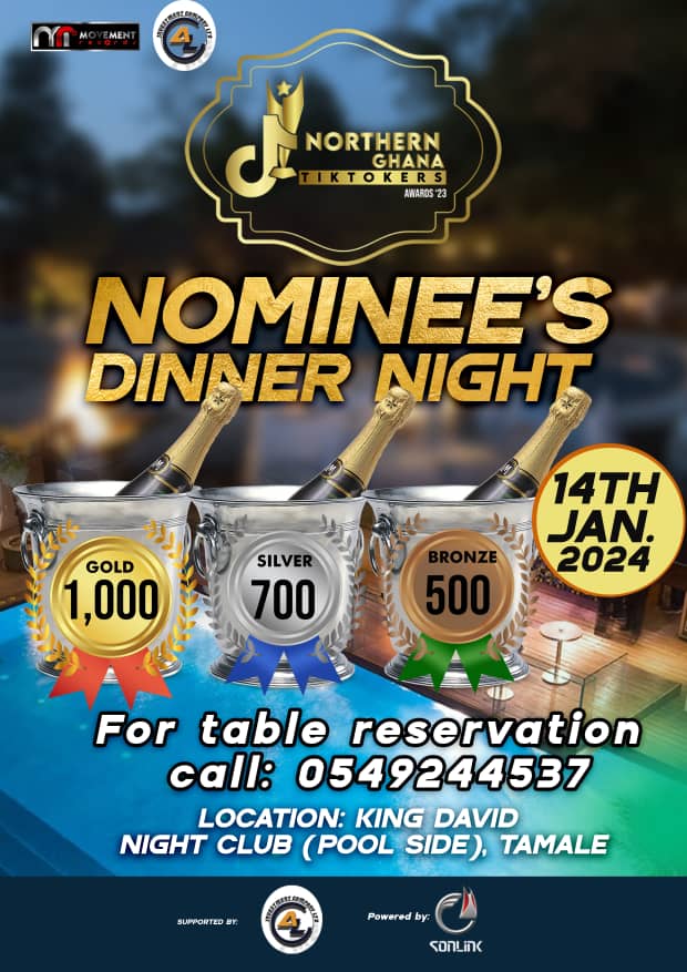 MrZini1's tweet photo. Judiciously spending the forthcoming Sunday night at King David as Northern Ghana TikTokers Awards  'll be hosting nominees for a dinner night😇
Ain't a nominee yet wishes to check-in? Just dial the contact on the flyer for T&amp;Cs🫂
Carrying the #failacookathon energy there🏋🏾‍♀️ https://t.co/liDRC5Qxvx
