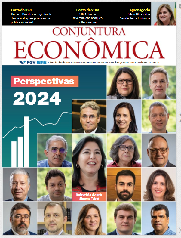 gtinocolh's tweet photo. A edição de janeiro da Revista Conjuntura Econômica, do @FGVIBRE, traz uma seção de perspectivas para 2024 bastante interessante, com artigos de diversos pesquisadores e sobre diferentes temas da conjuntura.
Tive o prazer de contribuir com um artigo sobre contas públicas. https://t.co/6sLv9n4fSu