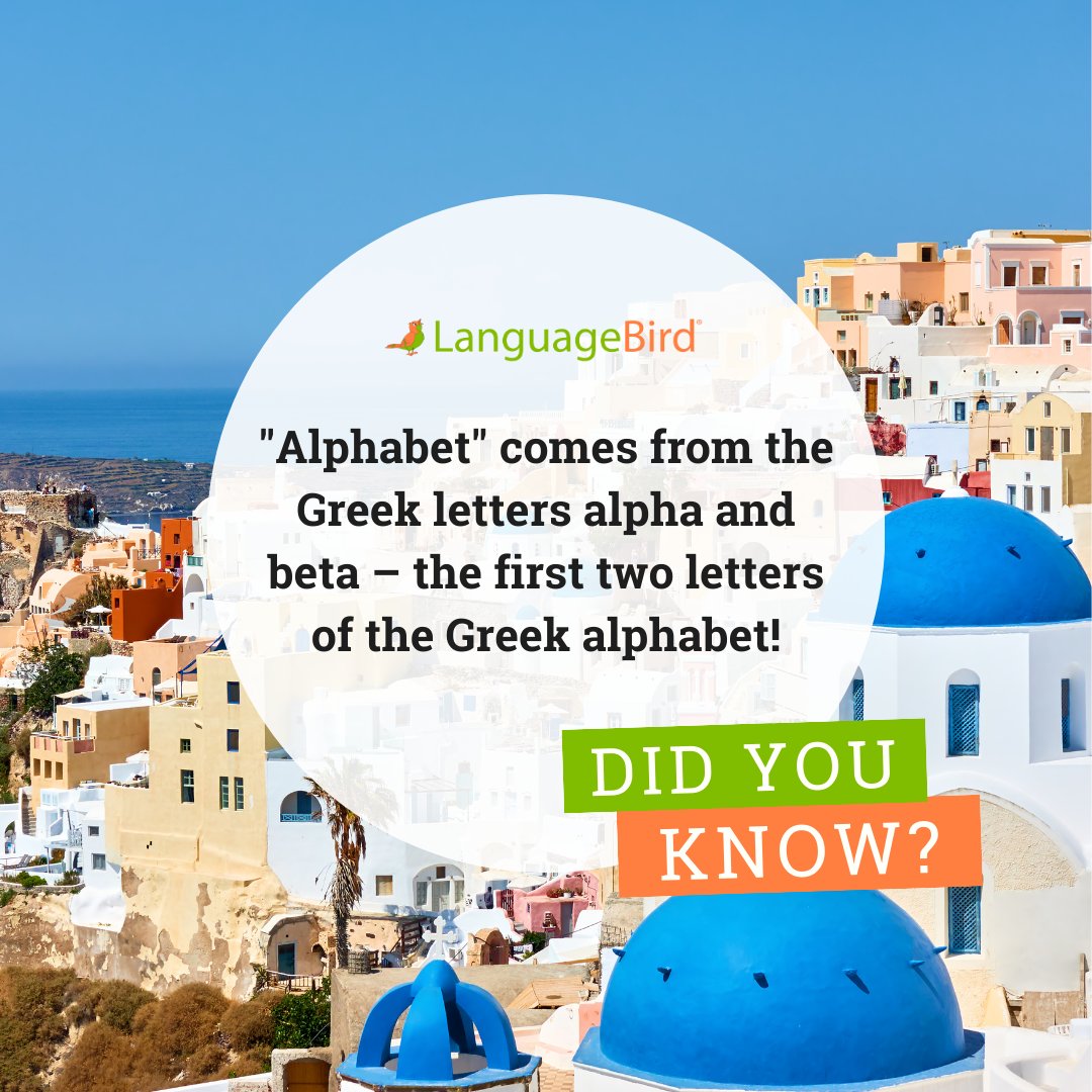 Language_Bird's tweet image. Now you know! Fore more language facts, make sure to follow LanguageBird. 

#languagefacts #learngreek #learnlanguages #onlinelearning #languageschool