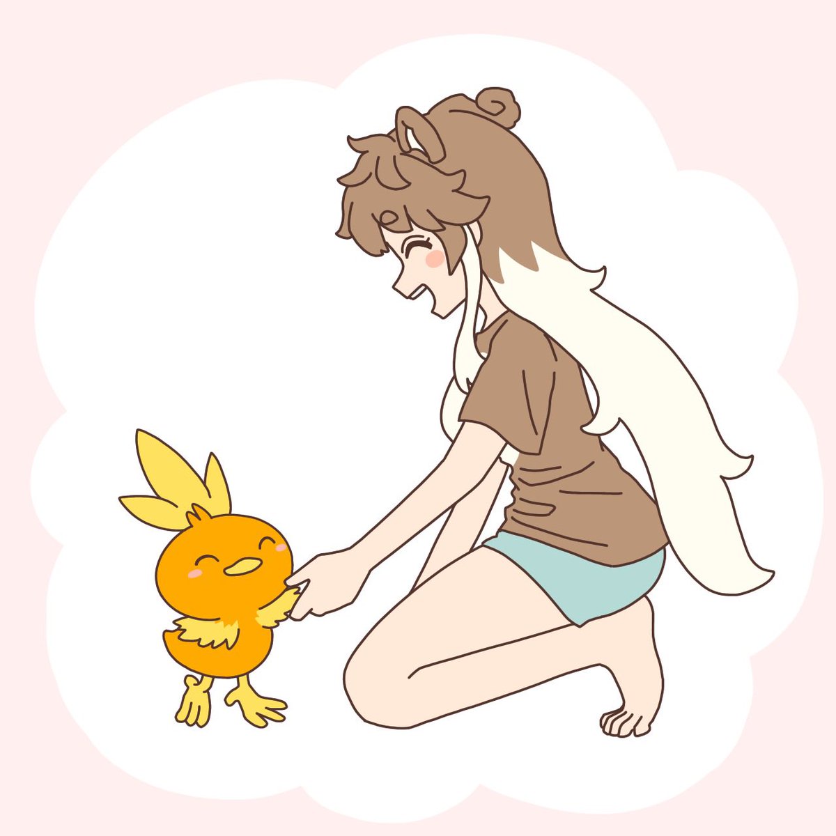 シパ子ちゃんの相棒アチャモは女の子! 名前はチャッコ🔥