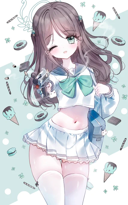 アイリさんぽよぽよ。。#ブルアカ 