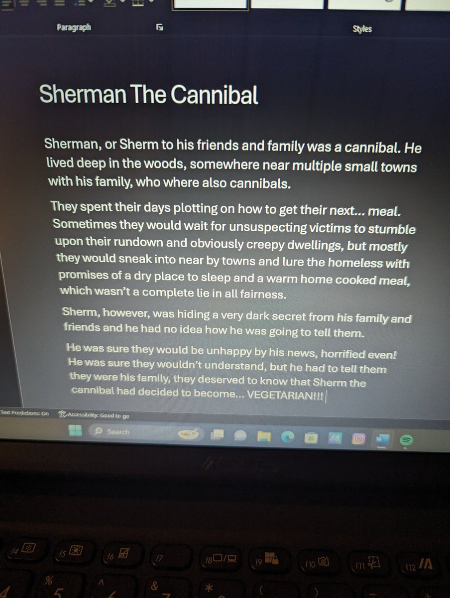 I can't sleep... So I started writing the first thing that came to mind 😳😅 here is a reminder to write for fun, it doesn't  have to be for anything other than just being silly and creative. 
#WritingCommunity #writerscommunity