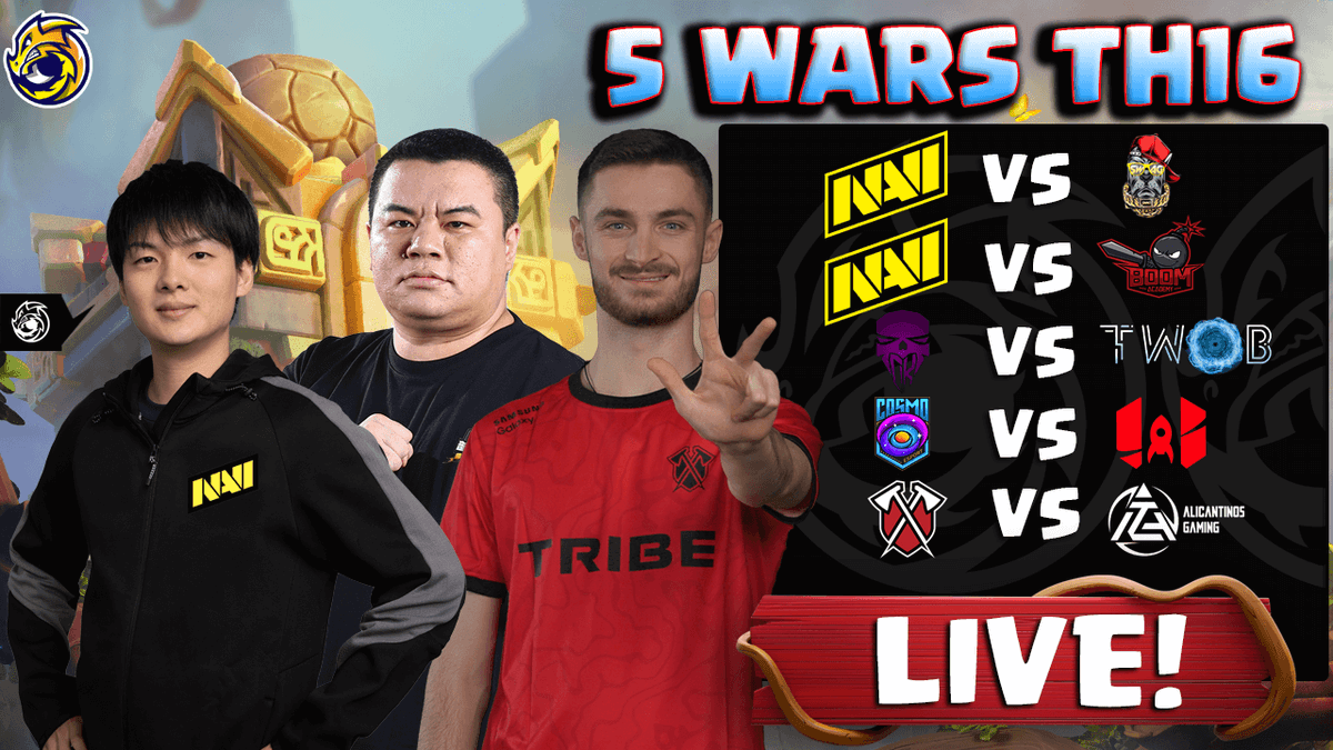 Sockers_'s tweet photo. Este viernes
15.00 CET⏰️ 10.00 EST
5 GUERRAS TH16
✅ @NAVI_coc vs #SWAG
✅ #boomacademy VS @NAVI_coc
✅ #twob vs #dreamkillers
✅ @CosmoESportsCOC vs #WBB
✅ @ALICANTINOS vs @TribeGamingCoC
YT🟥
https://t.co/0bsRJYhtbM
TW🟪
https://t.co/UvuJuygy1k
RT 🔁
#clashofclans https://t.co/amdLXBQMkw