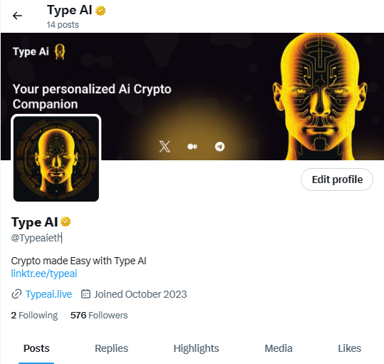 evensteven610's tweet photo. Type AI Technologies just got recognized by @X as a trusted verified organization.

@Typeaieth $type #Ai #defi #ConversationalAI #bitcoinetf #Ethererum