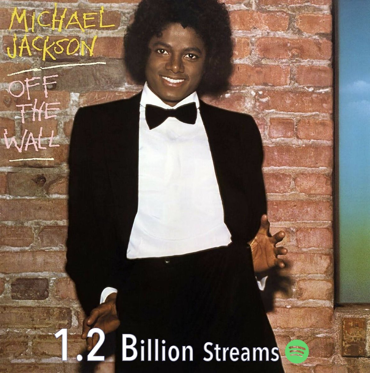 WORLDMUSICAWARD's tweet image. #MichaelJackson's album #OffTheWall has surpassed 1.2 BILLION streams on Spotify! 🐐🤍