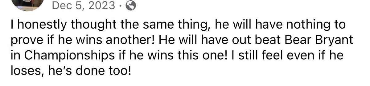 IAmShadeaux's tweet photo. Called this back in December! Have a great Retirement Coach Nick Saban! #NickSabanRetires https://t.co/v2wCAFVARW