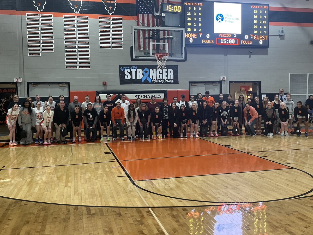 Girls Basketball Staff Appreciation Night!  Thanks to all of our great staff that makes East the special place that it is! #SaintsPride⚜️
