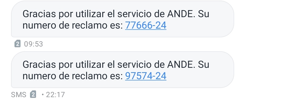 earamp's tweet photo. @ANDEOficial Villa Anita Ñemby, 2 reclamos via web, 6 llamadas, sin respuesta, y a las 16 ya no te responden, verguenza. https://t.co/72cvyINJcn