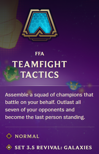 The Set 3.5 Revival is on PBE now if you're interested in testing it out! All the usual caveats about it being PBE and bugs and what not, but yeah. Otherwise enjoy and report any issues you see!